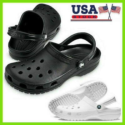 #ad New Croc Classic Clog Unisex Slip On Women Shoe Light Water Friendly Sandals USA $20.99