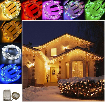 #ad Waterproof String Copper Wire Lights Battery Power Xmas Decor 20 100 LEDs $4.08