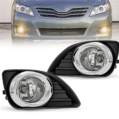#ad For 2010 2011 Toyota Camry Bumper Driving Fog Lights LampsSwitch Kit Pair $40.99