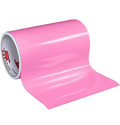 #ad Glossy Pink Permanent Vinyl Roll Self Adhesive for Cup Home Decor 12quot;x10ft $15.10