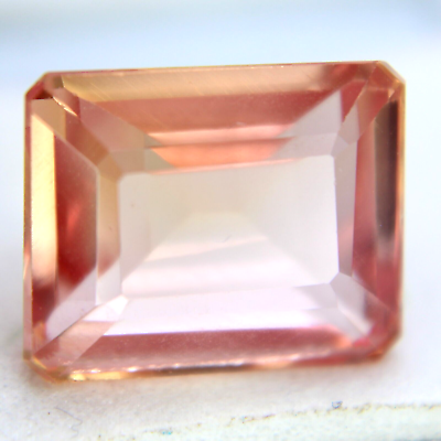 #ad Peachy Pink Natural Malaya Garnet 10 Ct Emerald Shape Loose Gemstones $15.00