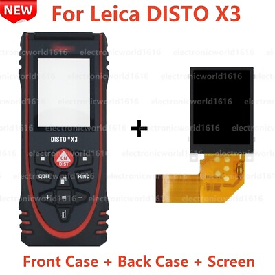 #ad Display For Leica DISTO X3 Laser Distance Meter Case Cover Panel LCD Screen Part $72.99