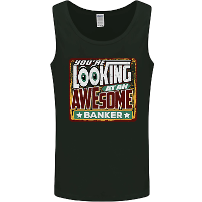 #ad Youre Looking at an Awesome Banker Mens Vest Tank Top GBP 10.99