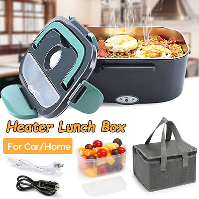 #ad 304 Stainless Steel Heating Lunch Box Microwavable Bento Portable Insulation $39.99