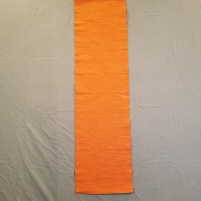 #ad Ikea Table Runner Marit Orange 13.5quot; x 49” Ribbed 100% Cotton Autumn Halloween $12.94