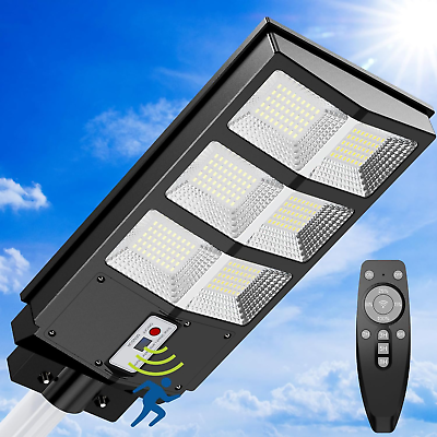 #ad 600W Solar Street Light Outdoor 60000 Lumens Solar Flood Lights with Motion Sens $133.05