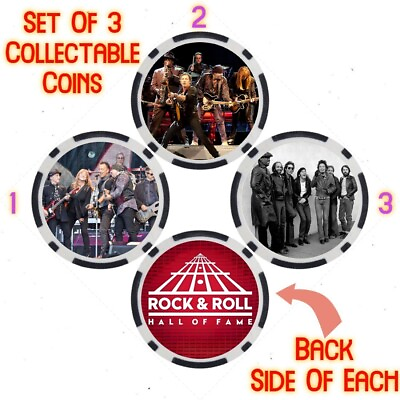 #ad E STREET BAND ROCK amp; ROLL HALL OF FAME COLLECTABLE COIN SET $24.89