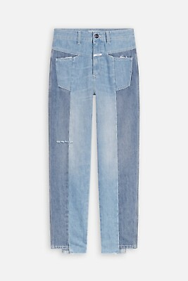 #ad CLOSED Women#x27;s A Better Blue Real X Jeans 90s Size 29 Mid Blue Denim Raw Hem $74.99