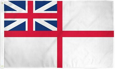 #ad British White Ensign 3x5 United Kingdom Great Britain UK Naval Royal Navy Flag $9.88