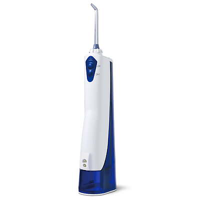 #ad Cordless Portable Rechargeable Water Flosser WP 360 White and Blue $34.29