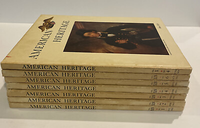 #ad Lot Of 7 American Heritage Books 1959 1962 1963 Vintage History Illustrated $14.00