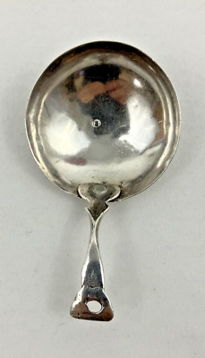 #ad Antique Sterling Silver Short Ladle Spoon 1886 $37.49