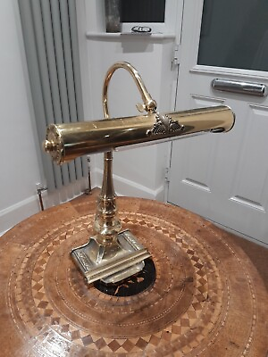 #ad Solid Cast Bronze Vintage Desk Lamp GBP 65.00