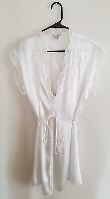 #ad Bridal Lingerie Set Small Nightie Tie Robe Short Style Sequin Linea Donatella $35.99