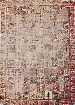 #ad Semi Antique Muted Wool Distressed Bakhtiari Rug 5x7 Handmade Traditional Carpet $325.00