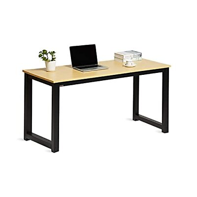 #ad Computer Desk 55 Modern Simple Large Study Writing Desk Industrial Style Lapt... $200.77