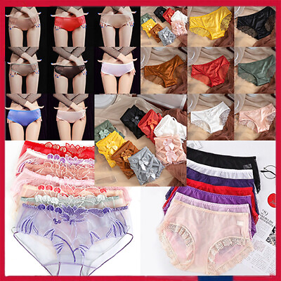 #ad 9X Pack Women Ladies Cotton Knickers Underwear Sexy Lace Thongs Panties Briefs♢‹ $16.10