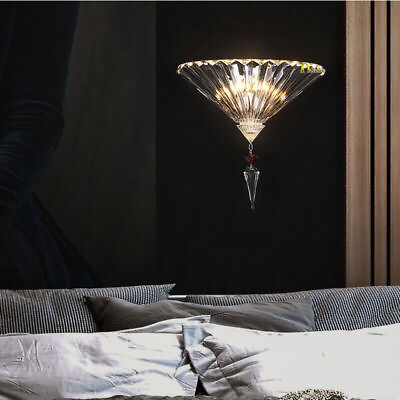 #ad Modern Wall Lamp Crystal Mirror Front Light Bathroom Makeup Wall Lighting $236.72