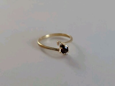 #ad Vintage Stylecrest 14K Garnet amp; Diamond Ring in Size 5.75 $169.99