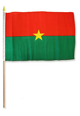 #ad 12x18 12quot;x18quot; Burkina Faso Stick Flag wood staff $8.88