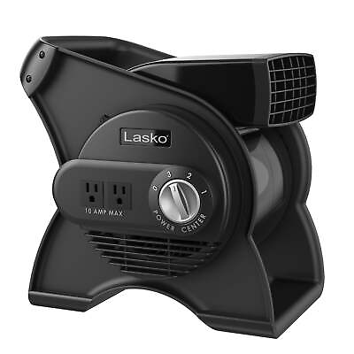 #ad Lasko 12quot; Pivoting High Velocity Utility Blower Fan with 3 Speeds2x 120V Outlet $59.90