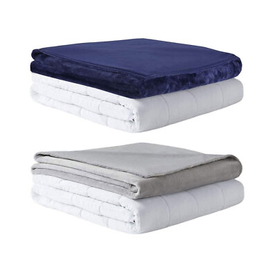 #ad MP2 Glacier Weighted Blanket with Nano Ceramic Beads Reversible Cooling amp; Warm $49.95