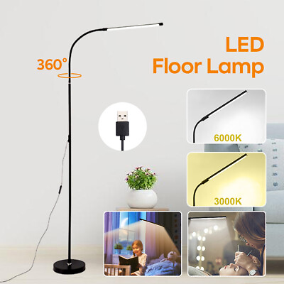 #ad Standing Floor Lamp Adjustable 360° LED Reading Light for Bedroom Living Room US $31.99