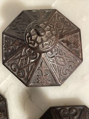 #ad Antique Late 19th Century Victorian Cast Iron Paperweights $175.00