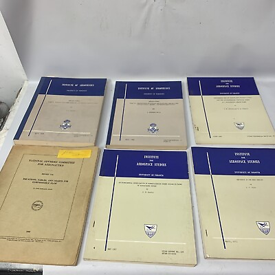 #ad Vintage Textbooks 5 Volumes Institute of Aerophysics 1958 $64.99