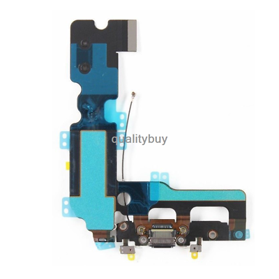 #ad iPhone 7 Plus Charging Port USB Dock Mic Replacement Charger Flex Cable Black $4.78