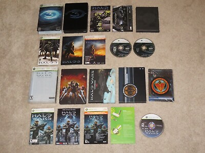 #ad Nice Shape Halo 3 Halo Wars Limited Collector#x27;s Edition Xbox 360 100% Complete $99.99