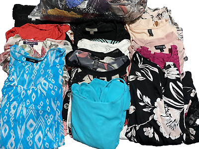 #ad Bulk Wholesale Women#x27;s Clothing Lot 20 LBS Mall Brands Mixed Sizes Styles $189.99