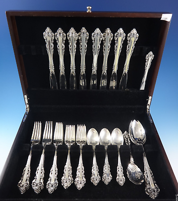 #ad Medici New by Gorham Sterling Silver Flatware Set For 8 Service 36 Pieces $2395.00