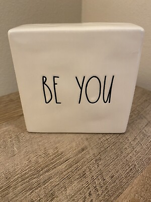 #ad Rae Dunn “Be You” and “Be Bold” Ceramic 4” Desk Paperweight Inspiration $12.00
