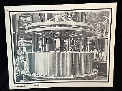 #ad General Dynamics 1963 Photograph ICBM Missile Related quot;Welding Atlas Tank Sect quot; $19.95