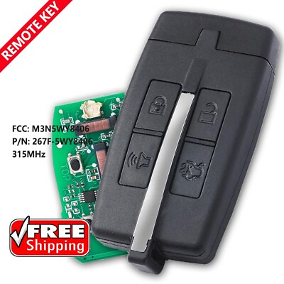#ad for Lincoln MKS MKT 2009 2010 2011 2012 Smart Key Keyless Remote Fob M3N5WY8406 $29.77