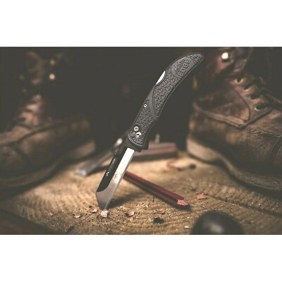 #ad Outdoor Edge Razor Work Folding Knife 420J2 Steel Blade Gray Grivory Handle $23.49
