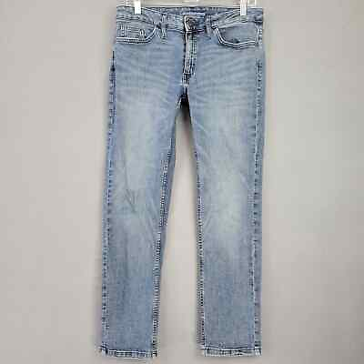 #ad Calvin Klein Women Jeans Size 8 Blue Stretch Slim Boyfriend Skinny Midrise Denim $17.00