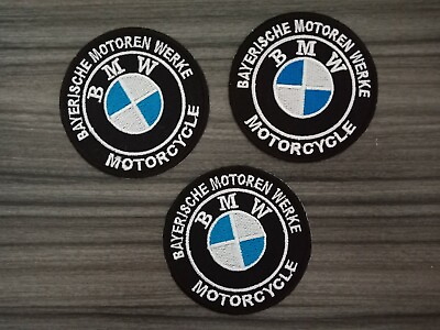 #ad 3pcs BMW Motorcycles Patches Car Racing MOTORSPORTS Embrodered Iron or Sewn on $9.99