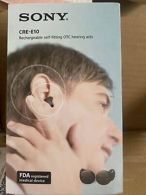 #ad Sony CRE E10 Self Fitting OTC Hearing Aids Black $499.99