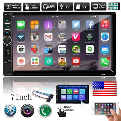 #ad 7#x27;#x27; 2DIN Touch Screen Android IOS Mirror link Car Stereo MP5 Player FM Radio USB $28.99