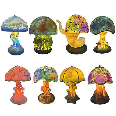 #ad Stained Glass Plant Series Night Light Bedside Lamp Table Lamp Desk Lamps $46.43