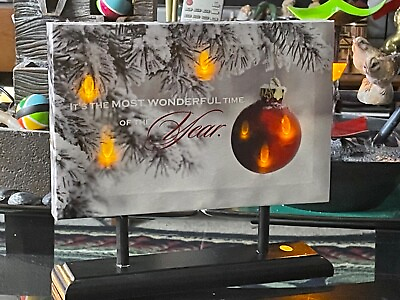 #ad BEAUTIFUL DESK CHRISTMAS SIGN FLASHING LEDS $56.66