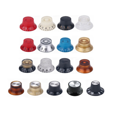 #ad 4* Guitar Top Hat Bell Knobs Speed Volume Tone Control for Gibson Epiphone LP SG $8.99