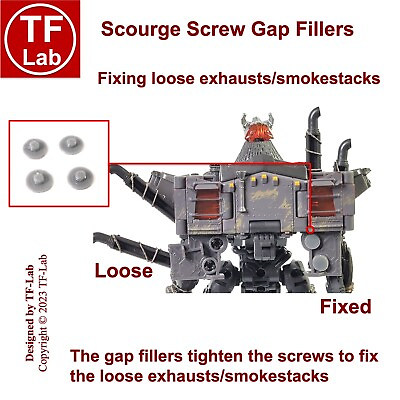 #ad Screw Cover Upgrade Kit: Transformers Studio Series Leader 101 Scourge $3.41