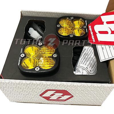 #ad Baja Designs™ Squadron Sport Amber LED Pair Driving Combo Lights w Wire Harness $260.95