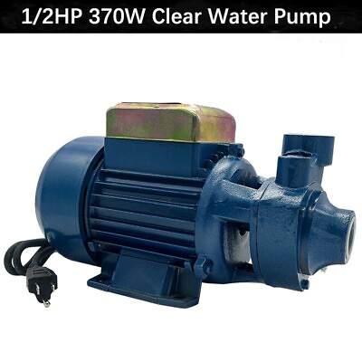 #ad 1 2HP CLEAR WATER PUMP ELECTRIC CENTRIFUGAL CLEAN WATER INDUSTRIAL FARM POOL PON $51.19