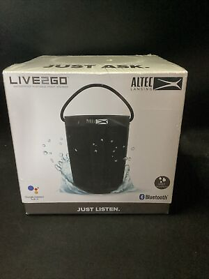 #ad Altec Lansing LIVE2GO Waterproof Portable Smart Speaker GWA3 w Google Assistant $29.99