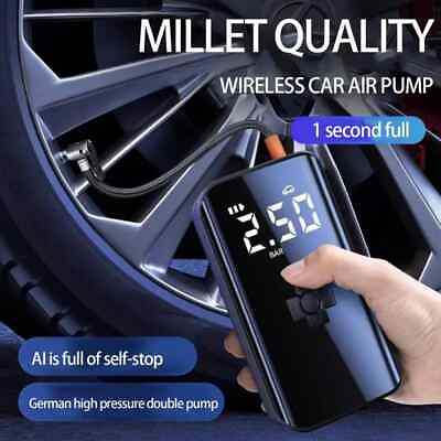 #ad Cordless Portable Digital Air Compressor 150PSI Electric Auto Pump Tire Inflator $24.99