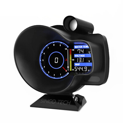 #ad Tachometer Speed Water Temp Voltage Speed Average Digital Gauge 18in1 $105.99
